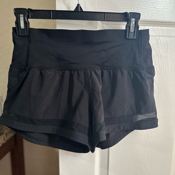 Lululemon shorts. Black. Size 4. Worn once. - Picture 4 of 4